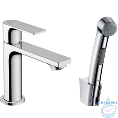 Смеситель для раковины Hansgrohe Rebris E 72216000 с гигиеническим душем (хром)