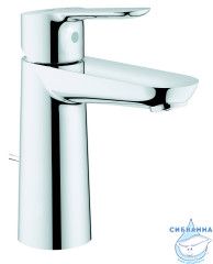 Смеситель для раковины Grohe BauEdge 23758000 (с донным клапаном)