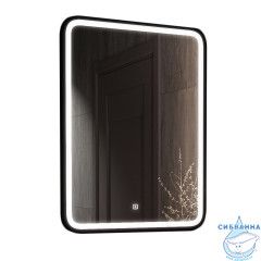 Зеркало Calypso Enjoy black Led 60x80 с подсветкой ЗЛП1100