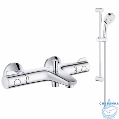 Смеситель для ванны Grohe Grohtherm 800 с душевым гарнитуром NB0031-1