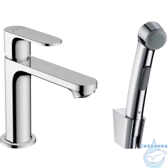 Смеситель для раковины Hansgrohe Rebris S 72215000 с гигиеническим душем (хром)