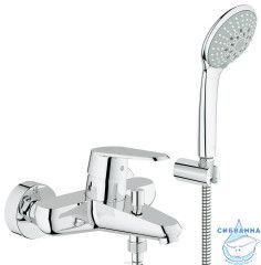 Смеситель для ванны Grohe Eurodisc Cosmopolitan с душевым гарнитуром 33395002