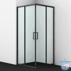 Душевое ограждение Wasserkraft Dill 90x90 61S03 профиль черный, стекло прозрачный