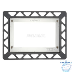Монтажная рамка для установки стеклянных панелей TECEloop или TECEsquare на уровне стены хром глянцевый 9240649
