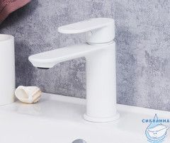 Смеситель для раковины Wasserkraft Mindel 8503 (без донного клапана) (белый)