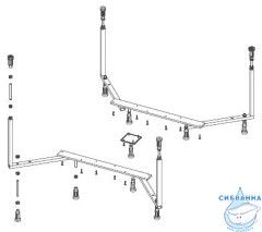 Ножки для ванны Riho Colorado POOTSET14