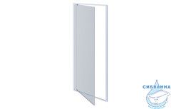 Дверь в нишу Aquatek AQARIPI080 20CH 80x200 профиль хром, стекло прозрачное