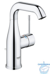 Смеситель для раковины Grohe Essence+ 23462001 (с донным клапаном)