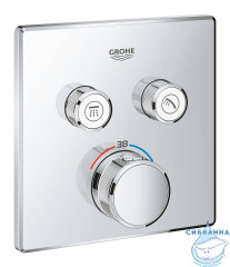 Встраиваемый термостатический смеситель для ванны Grohe SmartControl 29124000