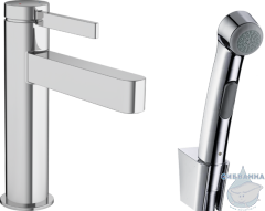  Смеситель Hansgrohe Finoris 76210000 с гигиеническим душем (хром)