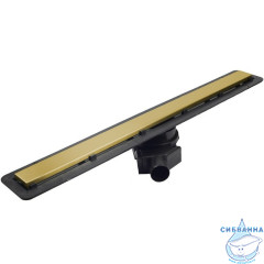 Дренажный трап для душа Pestan Confluo Frameless Line Gold 750 13701223 с решеткой