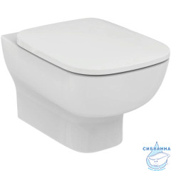 Унитаз подвесной безободковый Ideal Standard Esedra AquaBlade T386001 с сиденьем Soft Close (микролифт)