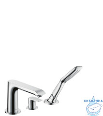 Смеситель для ванны на борт Hansgrohe Metris 31190000