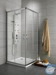 Душевое ограждение Radaway Premium Plus C/D 75x90 профиль хром, стекло прозрачное 30433-01-01N