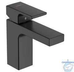 Смеситель для раковины Hansgrohe Vernis Shape 71569670 (без донного клапана) (черный матовый)